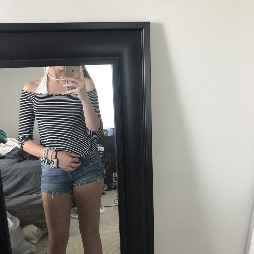 off the shoulder long sleeve